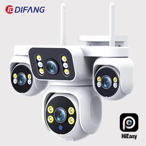 กล้องวงจรปิด WiFi PTZ กลางแจ้ง 4 จอภาพ CMOS บันทึกภาพกลางคืนผ่านคลาวด์ ตรวจจับความเคลื่อนไหว เสียงสองทาง กันน้ำ IP66 ความละเอียด 20MP สำหรับความปลอดภัยภายในบ้าน - Product Image 1