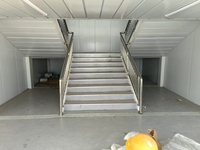Maison préfabriquée en acier respirant, design moderne en kit, utilisation pour hôpital, hôtel, bureau, cuisine, chambre, garantie 1 an