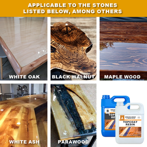 Tabletop <strong>Epoxy</strong> Resin Crystal Clear Countertop <strong>Coating</strong> for Wood Surfaces BPA-Free Food Safe After Cure Super Gloss - Product Image 6