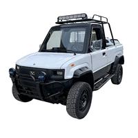 Mini pick-up électrique tout-terrain à cabine simple, pneus tout-terrain, benne ouverte pour le transport agricole en extérieur