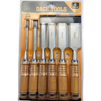 Outils à main CRV de qualité industrielle professionnelle ensemble de 6 pièces ciseau plat à bois sculpture sur bois maçonnerie ciseau à froid couteau à découper