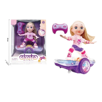 Muñeca Robot Patinadora EPT 5Ch Rc con Música y Luces, Control Remoto, Patines, Equilibrio, Gira y Rueda