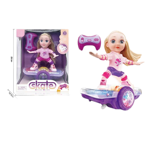 <span class=keywords><strong>Muñeca</strong></span> Robot <span class=keywords><strong>Patinadora</strong></span> EPT 5Ch Rc con Música y Luces, Control Remoto, Patines, Equilibrio, Gira y Rueda - Product Image 3