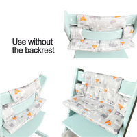 Coussin de chaise à manger en bois, accessoires pour chaise haute pour enfants, siège bébé neutre