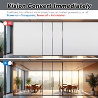 Film décoratif intelligent commutable pour vitres, film intelligent PDLC, film de verre opaque/transparent pour la confidentialité, rouleau de film pour appartements