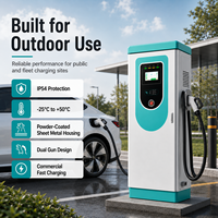 Chargeur rapide DC pour véhicules électriques 120 kW 160 kW 380 V 250 A Double connecteur pour véhicules électriques commerciaux Certifié CE TUV
