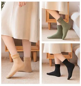 Оптовая продажа, новые зимние носки, теплые зимние носки для мужчин и женщин, подходящие по цвету