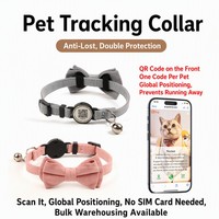 Collar Antipérdida Inteligente para Mascotas con Patrón a Cuadros, Código QR para Localización de Gatos, Prevención de Desplazamientos, Poliéster, Estilo Británico