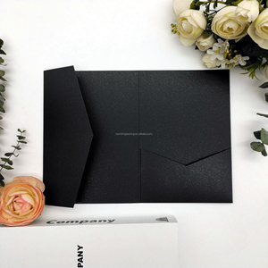 Nhà máy bán buôn lời mời đám cưới phong bì A7 Pocket lời mời trifold đám cưới thư Món quà phong bì - Product Image 4