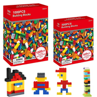 Bloques de Construcción de Plástico de Alta Calidad, Juguetes para Niños, Juguetes de Bricolaje Compatibles con Todos los Bloques, 1000 Piezas, Regalo