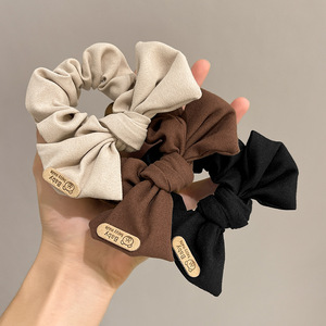 Mode Japonaise Coréenne : Grands Chouchous, Élastiques à <span class=keywords><strong>Cheveux</strong></span>, Attaches-queue de Cheval en Chiffon Nœud Papillon, Chouchous Ours, Liens à <span class=keywords><strong>Cheveux</strong></span> - Product Image 4