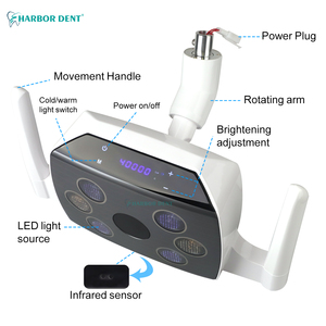Lampada Odontoiatrica Elettrica a 6 LED, Luce Operatoria Senza Ombra con Sensore Touch, per Impianti Dentali, Cliniche Odontoiatriche, Certificata CE, Marca <span class=keywords><strong>HYG</strong></span> - Product Image 3