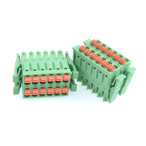 Kabel Elektronik QPL 3.81/5.00/5.08mm 2-24 Pin, Pegas Tuas Hijau, Pemasangan PCB, Kabel Smt Pcb, Terminal Pcb Jantan Betina Model Spade Tab - Product Image 4