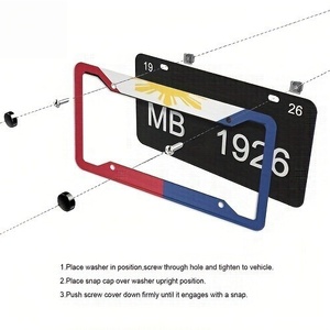 Portaplacas de Matrícula Estándar para Automóviles de EE. UU., Marco de Matrícula Personalizado con Impresión UV al por Mayor - Product Image 2