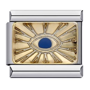 ItalianCharm Modular Bracelet Stainless Steel Square Links Star Pattern Unisex Gift Jewelry - Product Image 5