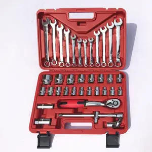 Hi-Spec 37 Piece Chrome Vanadium Tool Box Set With Most-Reached für Home & Garage Repair Hand Tools in eine Aluminum Tool Case Kit