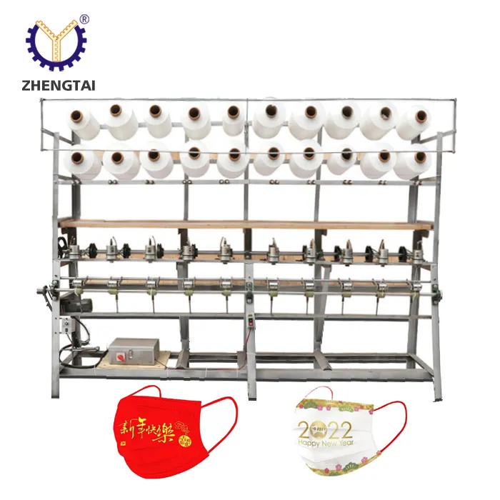 Zhengtai Hoge Snelheid Gezichtsmasker Elastische Touw Oorloop Maken Machine Koord Breimachine