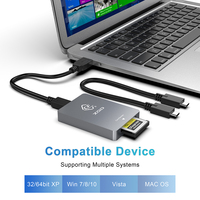 Adaptador de Tarjeta de Memoria CFexpress, Lector de Tarjetas CFexpress Tipo B y Lector de Tarjetas XQD, USB 3.1 Gen 2 10Gbps