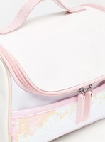 Sac à déjeuner isotherme imperméable en polyester pour enfants, avec fermeture éclair en feuille d'aluminium, logo personnalisé, paillettes, OEM ODM