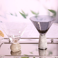 Verre à eau en cristal personnalisé Diamante Gold, transparent, luxe, sans pied, coupe à vin rouge, gobelet pour champagne