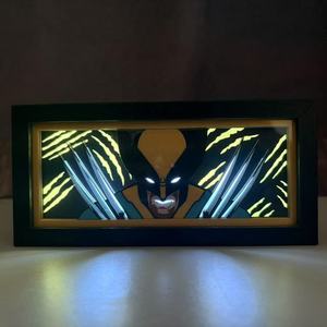 工厂定制设计贴牌漫威人物木玩具3D套画雕刻纸彩色死角玩具动作人物促销 - Product Image 1