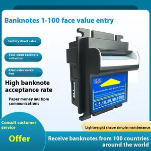 Original TOP ICT Mini empujador <span class=keywords><strong>de</strong></span> <span class=keywords><strong>monedas</strong></span> máquina <span class=keywords><strong>de</strong></span> billetes <span class=keywords><strong>de</strong></span> plástico con <span class=keywords><strong>identificador</strong></span> y regalo expendedor aceptador <span class=keywords><strong>de</strong></span> billetes <span class=keywords><strong>de</strong></span> <span class=keywords><strong>monedas</strong></span> 1 año <span class=keywords><strong>de</strong></span> garantía - Product Image 2