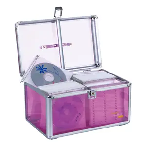 Wholesale DVD or CD Box Disk Storage CD Aluminum Case with Sleeves