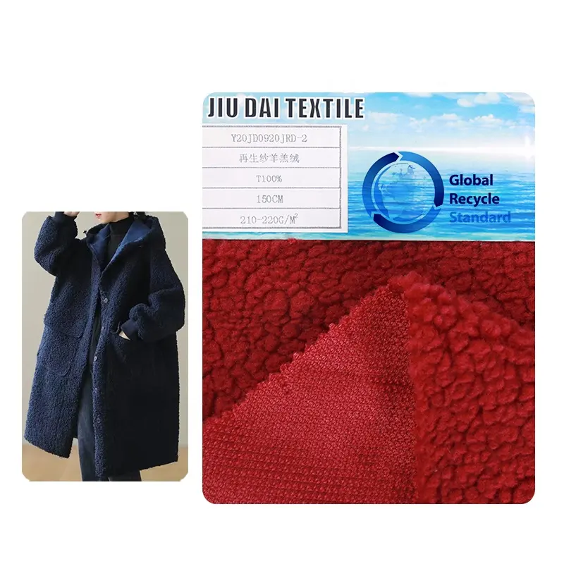 Factory Supply Custom Gradiënt Pluche Faux Fur 100% Polyester Pv Fleece Voor Jas Jas Jurk