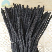 Extension de cheveux humains indiens crépus, crochet de cheveux en vrac doux et naturel, dreadlocks pour femmes noires, stock