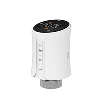 Vanne de radiateur programmable TRV contrôlée par l'application Tuya, appareil intelligent pour la maison connectée, thermostat intelligent compatible Alexa et Google Home