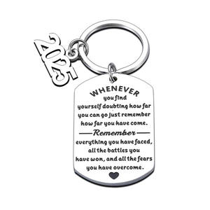 Gantungan kunci Metal hadiah promosi kustom 2025 gantungan kunci wisuda sekolah menengah baja antikarat hadiah promosi kustom - Product Image 5