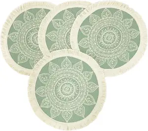 Tafelblad Collectie Ronde Papieren Placemat 15 "Diameter Voor Herfst Keuken Eethuis Boerderij Thanksgiving Kerstdecoratie