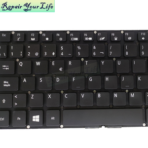 SP แป้นพิมพ์แล็ปท็อปแบบสเปน backlit สำหรับ <span class=keywords><strong>ACER</strong></span> Aspire 7 <span class=keywords><strong>A715</strong></span>-72 <span class=keywords><strong>A715</strong></span>-72g A315-33แป้นพิมพ์ LV5P_A80BWL A315-53ใหม่สีดำ - Product Image 3