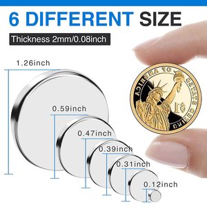 D1mm 2mm 3mm 4mm 5mm 6mm 8mm 10mm 12mm 15mm 20mm N35 N42 N52 nam châm neodymium đất hiếm NdFeB đĩa nam châm 8x2mm 8x3mm 8x4m M 8x5 - Product Image 4