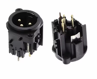 Connecteur XLR femelle 3 broches à monter sur panneau pour mixeur, microphone, haut-parleurs, adaptateur de prise audio
