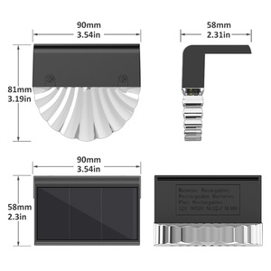 2026 xu hướng mới ấm + RGB màu LED đường dẫn cầu thang điện ban công ngoài trời đèn sân vườn ánh sáng năng lượng mặt trời đèn - Product Image 6