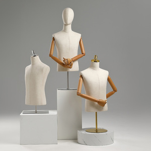 All'ingrosso uomo manichino finestra oggetti di scena del manichino busto manichino con Base in metallo e braccio di legno negozio di abbigliamento <span class=keywords><strong>da</strong></span> uomo manichini - Product Image 2