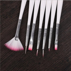 Ensemble de 7 pinceaux pour nail art, liner, pointillage, peinture, <span class=keywords><strong>dessin</strong></span>, sculpture, stylo UV, gel, outil de manucure, pinceau à ongles - Product Image 2