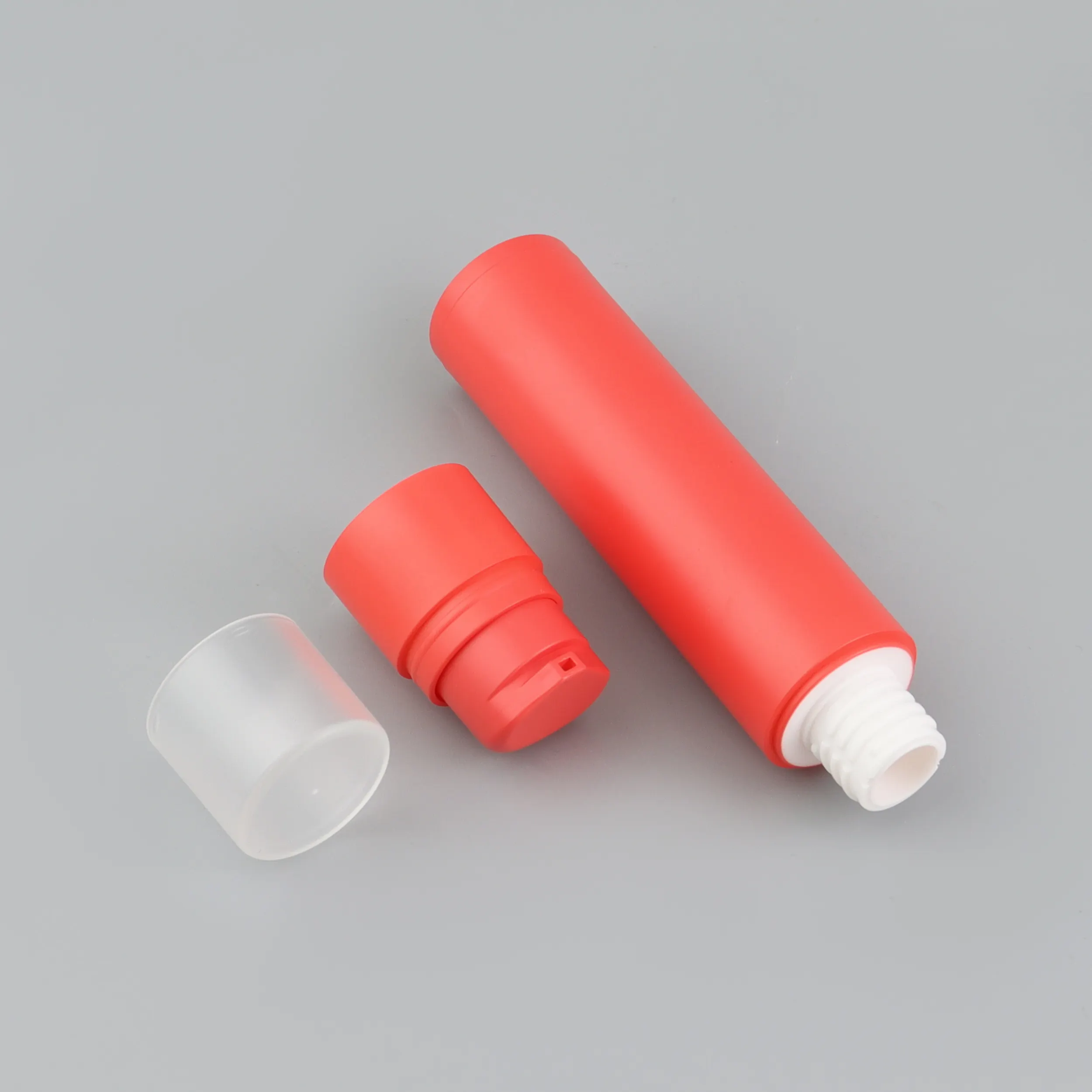 리필 가능한 다채로운 화장품 에어리스 펌프 치약 튜브 PP 플라스틱 병 60ml 슬림 병