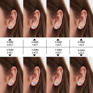 <span class=keywords><strong>Orecchini</strong></span> con diamanti certificati GRA, superba simmetria con taglio cupido, taglie Multiple, gioiello in Moissanite, tinta unita, 925 <span class=keywords><strong>orecchini</strong></span> in argento Sterling - Product Image 5