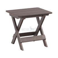 Prix usine meubles plateau petite moderne en plastique en bois Table basse pliante extérieure côté Table à manger sièges de douche