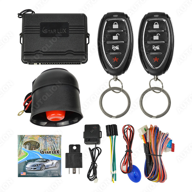 One Way Car Security Alarm Remote Control Universal Smart Car Alarm System