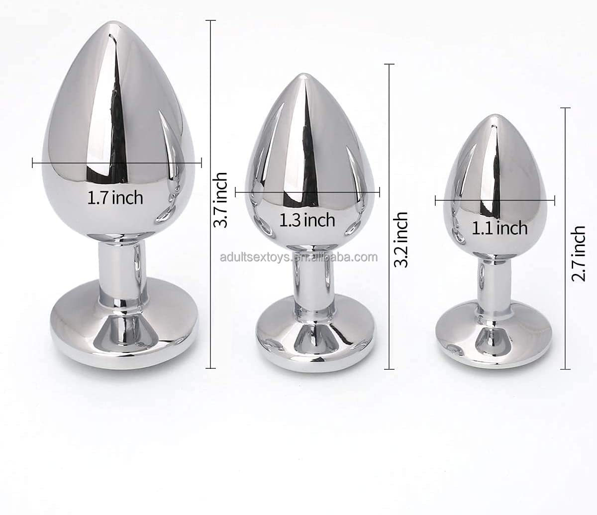 Original 3-teiliges Set Luxus-Schmuckdesign Fetisch Edelstahl Anal-Plug fr  Unisex-Masturbation und Anale Stimulation| Alibaba.com