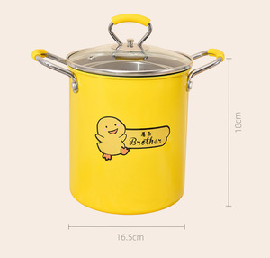 Marmite de cuisson jaune en acier avec panier de drainage pour spaghetti et <span class=keywords><strong>asperges</strong></span> - Product Image 4