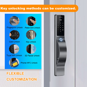 Serrure de porte intelligente à reconnaissance faciale 3D avec contrôle à distance Wi-Fi et verrouillage automatique pour maisons intelligentes modernes - Product Image 2
