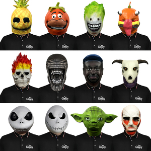 Máscara Divertida de Látex Multiestilo, Accesorio para la Cabeza, para Fiestas de Halloween, Juegos de Rol, Disfraces, Personalizable - Product Image 4