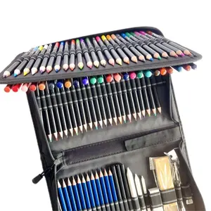 פופולרי באיכות גבוהה מחיר אמנות שרטוט כלים 95 יח 'ציור צבע עיפרון עם 72 עפרונות צבעוניים וכלים