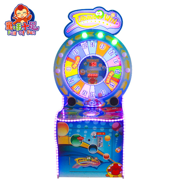 Coin Operated Ticket Redemption Game Machine for Sale Lottery Amusement Lucky Turntable