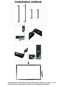 55 inch Độ chính xác cao USB cảm ứng hồng ngoại khung Cắm và chơi mở tương tác cho hội nghị kinh doanh sản phẩm Chứng Khoán - Product Image 6