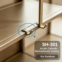 Revêtement électrophoretique cathodique acrylique sans métaux lourds SH-301 pour quincaillerie décorative et meubles